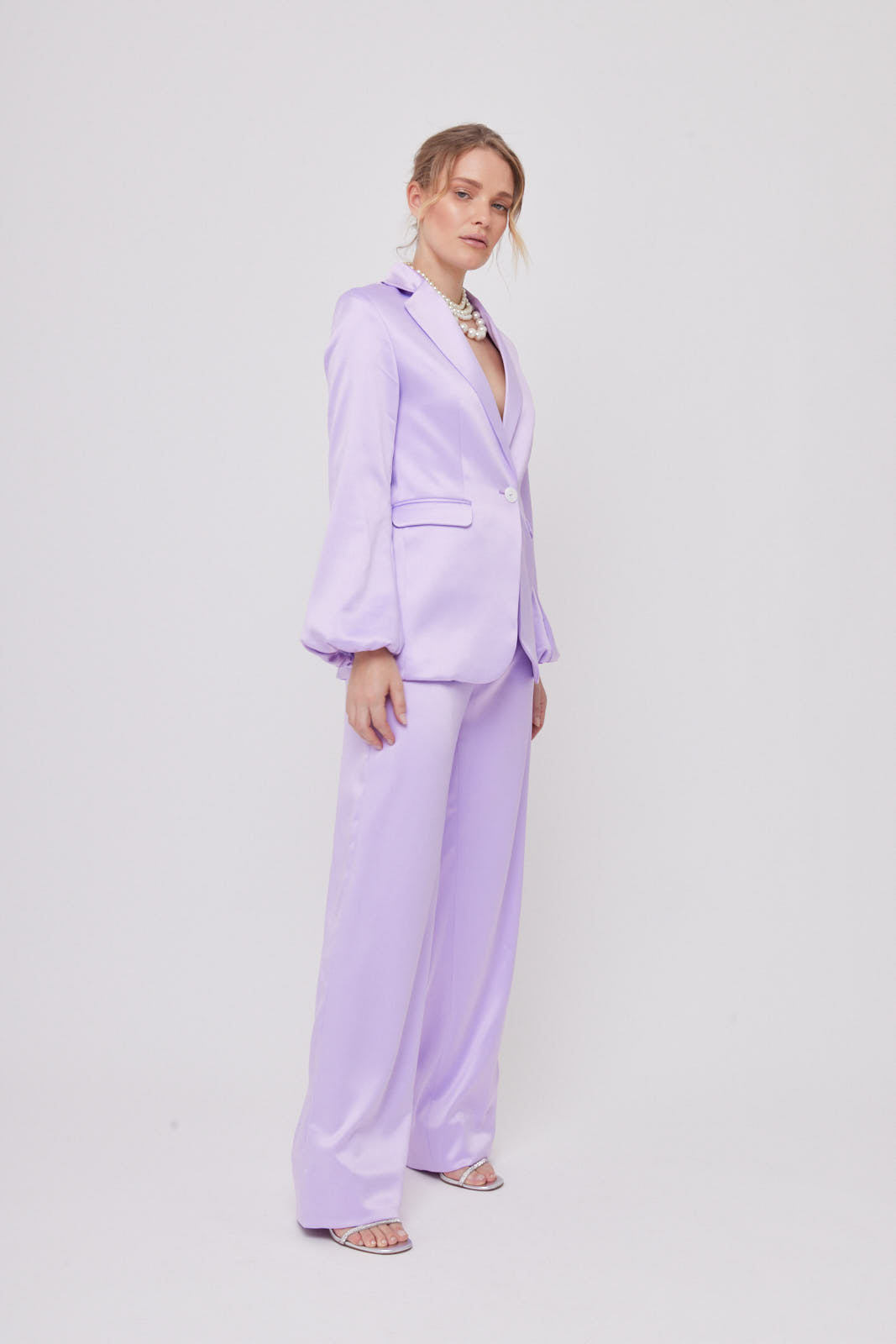 SACO LILA FORMAL PARA MUJER CLEEF