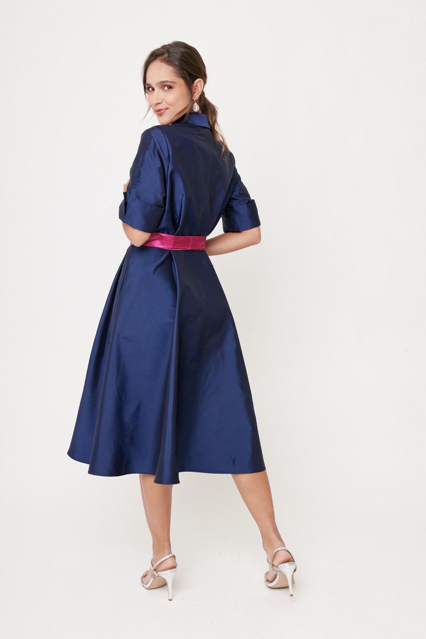 VESTIDO AZUL FORMAL PARA FIESTA LEMPIKA