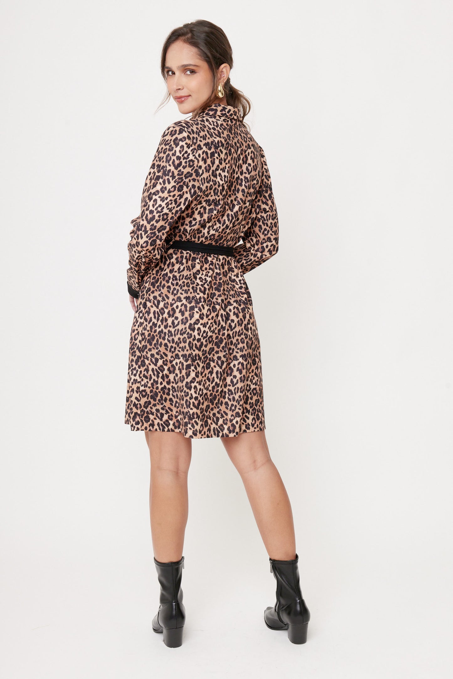 VESTIDO ANIMAL PRINT CASUAL PARA MUJER COMTE
