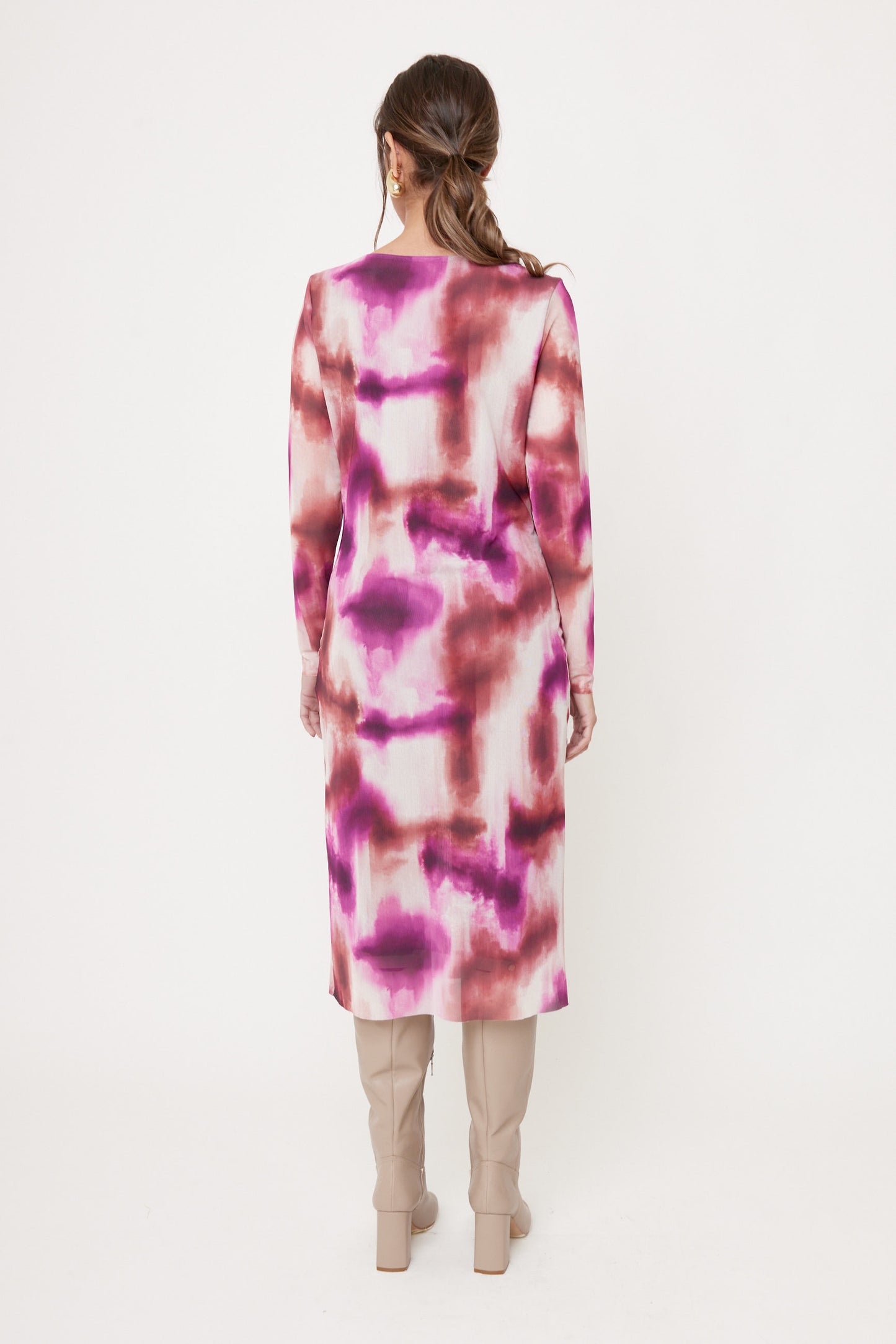 VESTIDO CASUAL TIE DYE MIDI DALÍ