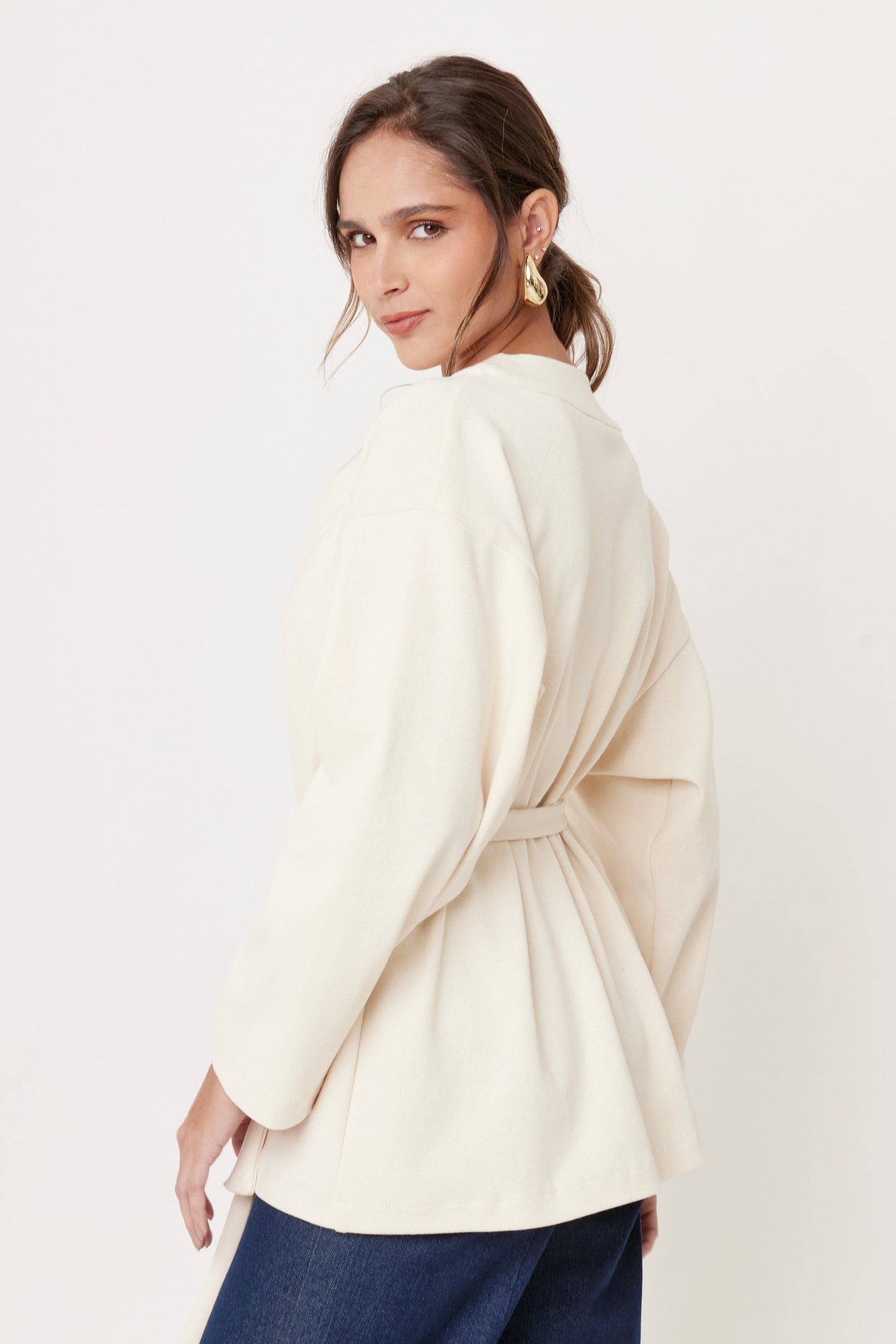 SUETER CASUAL BEIGE MUJER PICASSO