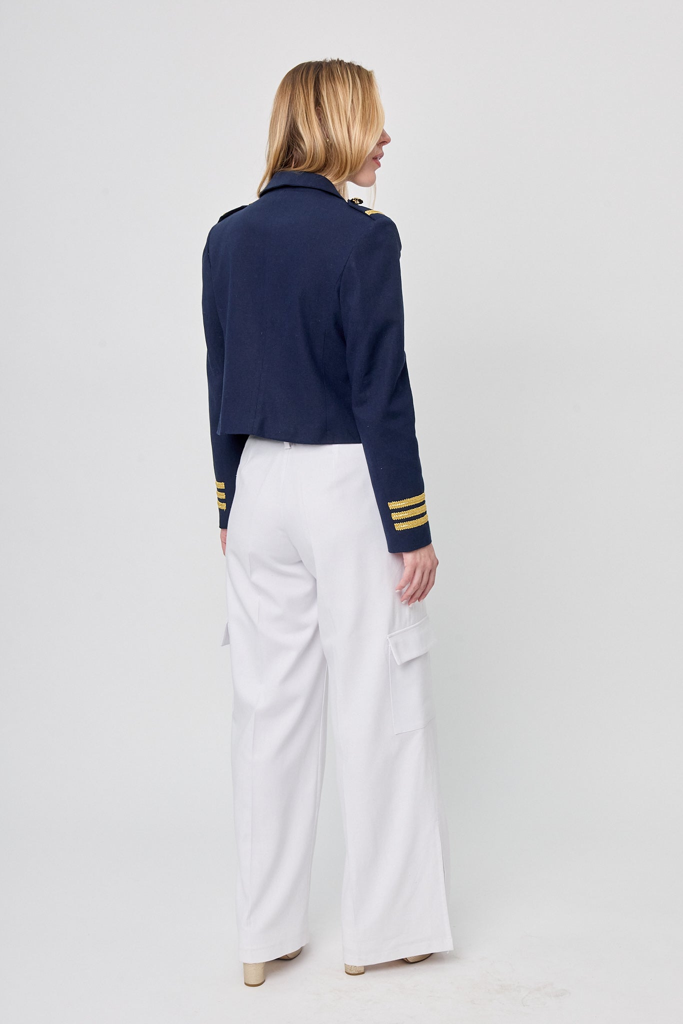 CHAQUETA FORMAL AZUL MUJER OPORTO