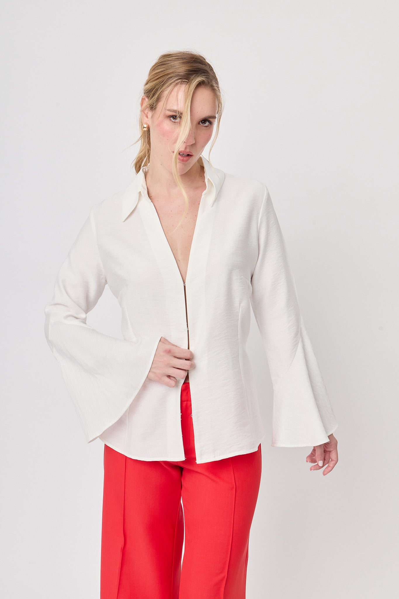 BLUSA MANGA LARGA PARA MUJER