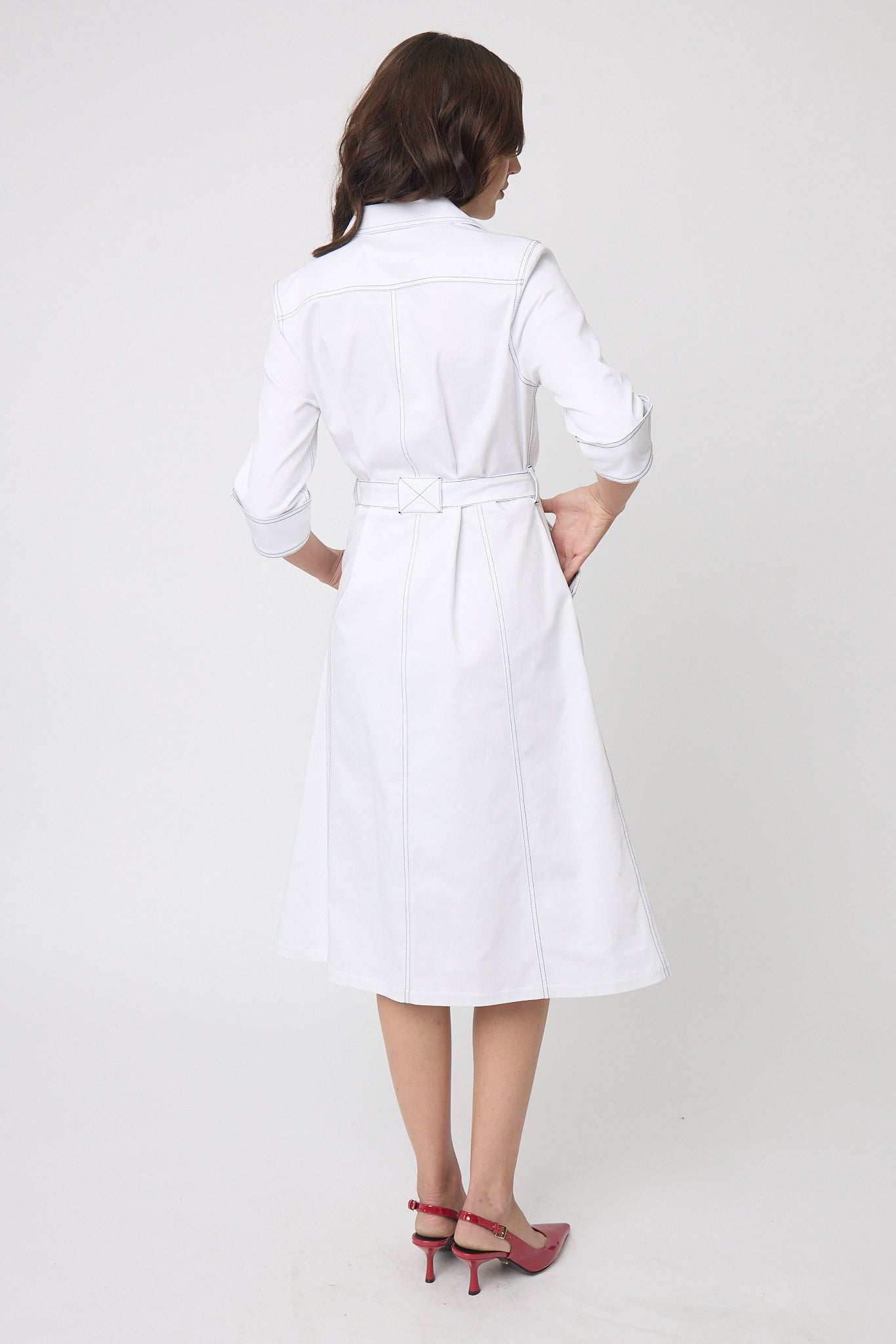 VESTIDO CAMISERO ESPALDA