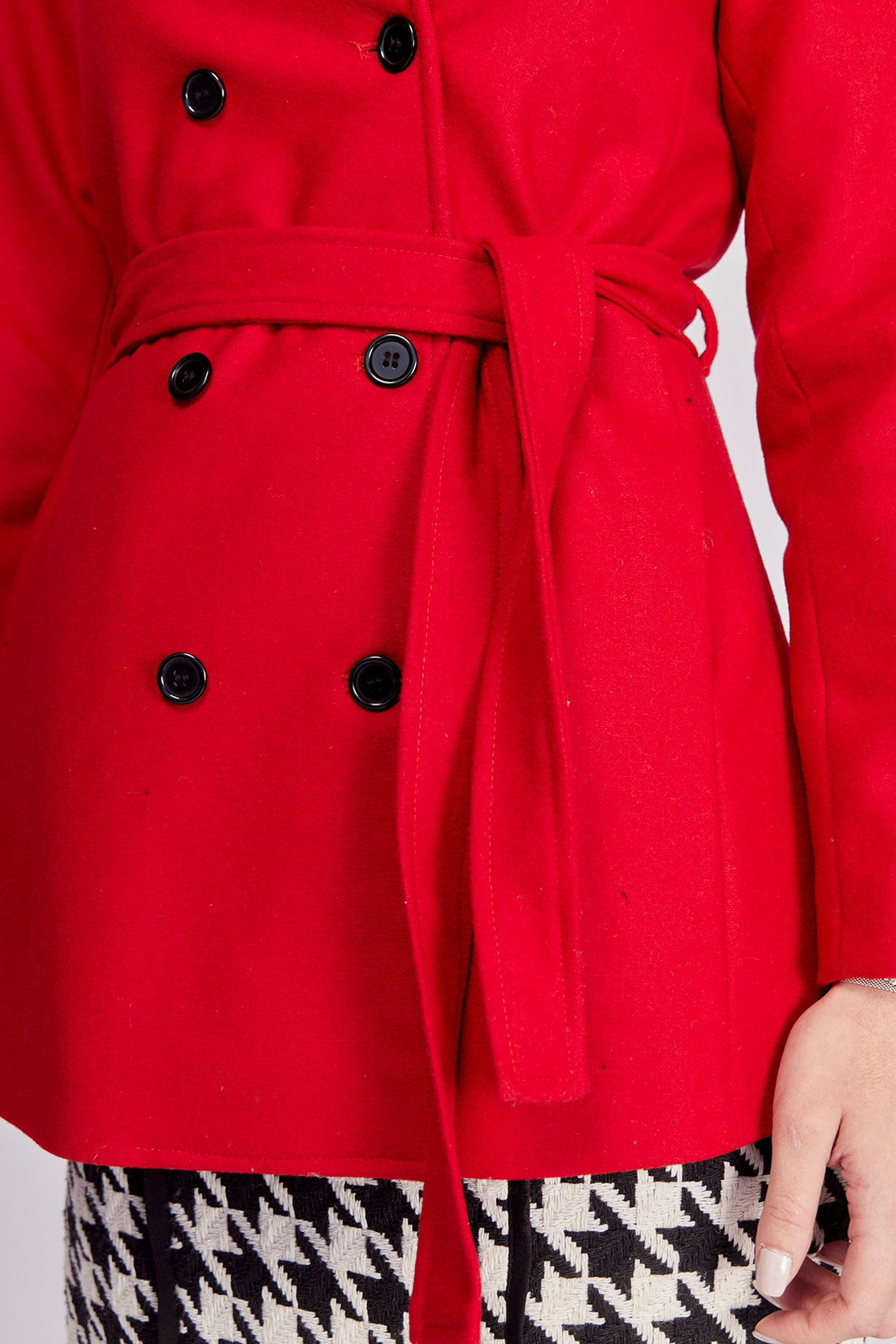 ABRIGO ROJO PARA MUJER MODELO MADONNA