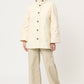 ABRIGO DE MUJER FORMAL CASUAL COLOR HUESO 