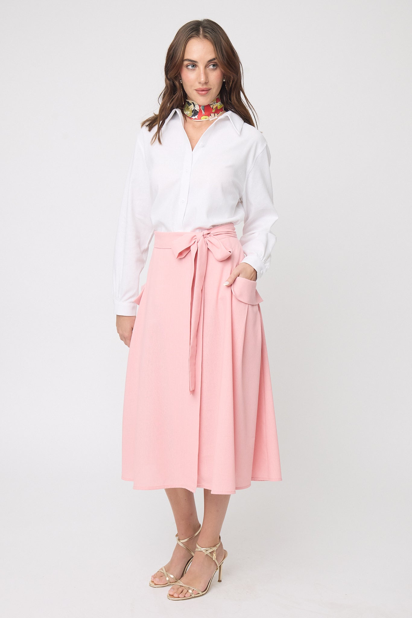 BLUSA CAMISERA CASUAL DE LINO 