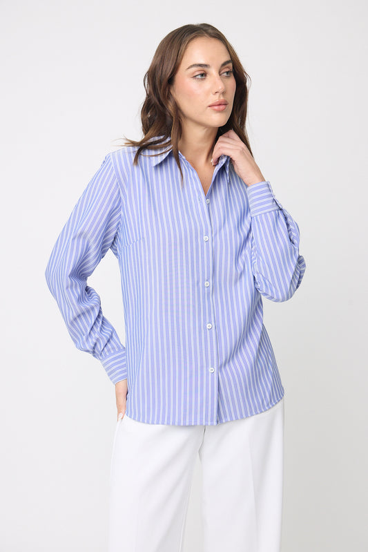 BLUSA CAMISERA MANGA LARGA
