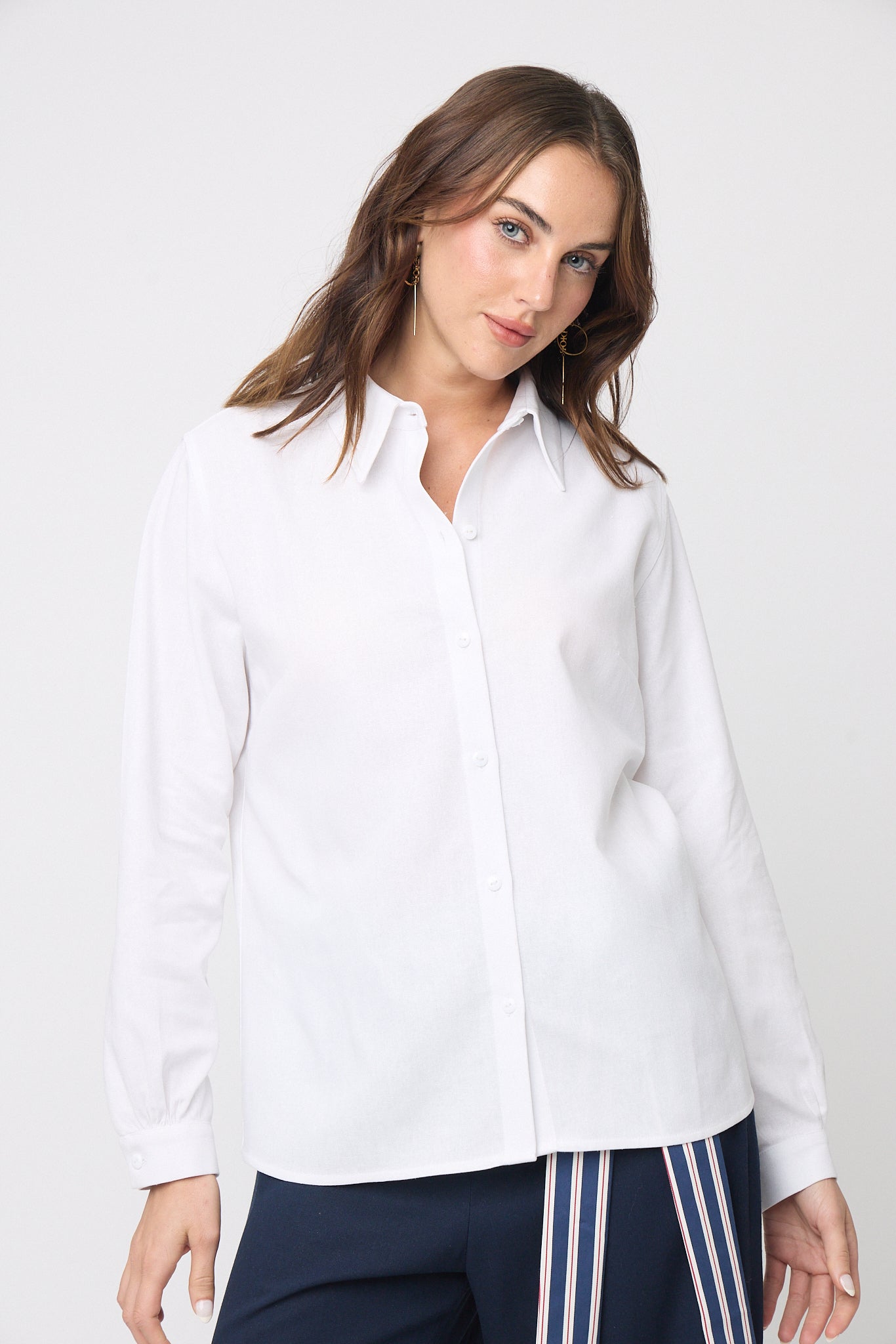 BLUSA BALNCA DE LINO