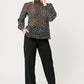 BLUSA FORMAL CASUAL CUELLO ALTO MANGAA LARGA