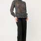 BLUSA NEGRA DE LUNARES DE SHIFFON