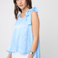BLUSA SATINADA SIN MANGAS