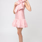 VESTIDO FORMAL MINI SIN MANGAS CORTE HALTER