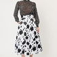 FALDA FORMAL FIESTA CEREMONIA CASUAL ESTAMPADA
