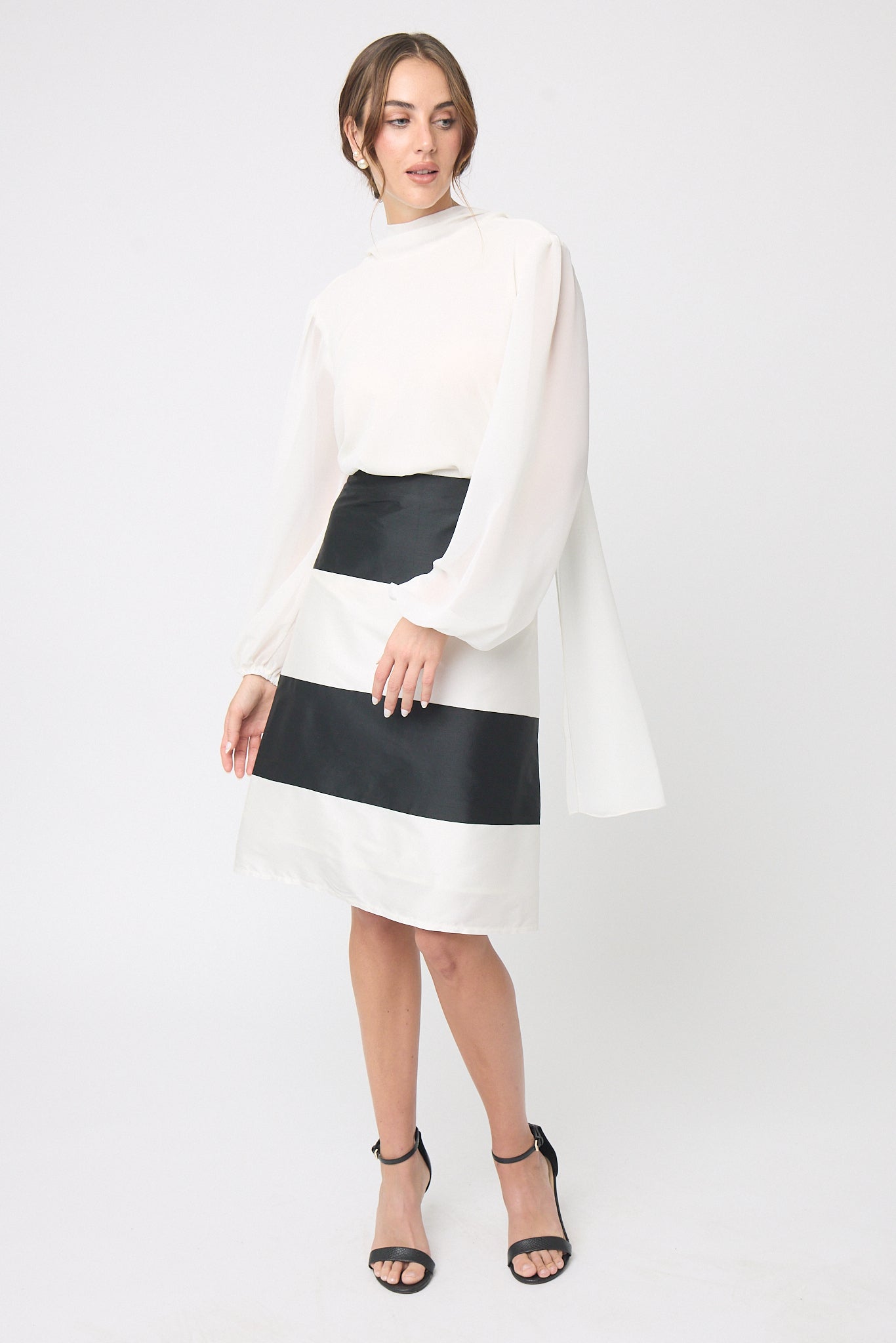 FALDA FORMAL LARGO RODILLA