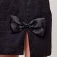 FALDA NEGRA FORMAL MINI BARROCA