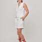 SHORT BLANCO FORMAL PARA MUJER BECKMAN