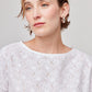 BLUSA BLANCA MANGA CORTA PARA MUJER GUIMAR