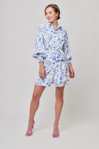 VESTIDO CORTO DE FLORES