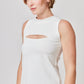 TOP BÁSICO BLANCO SIN MANGAS MUJER EIFFEL