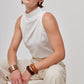 BLUSA BLANCA SIN MANGAS PARA MUJER MAGRITE