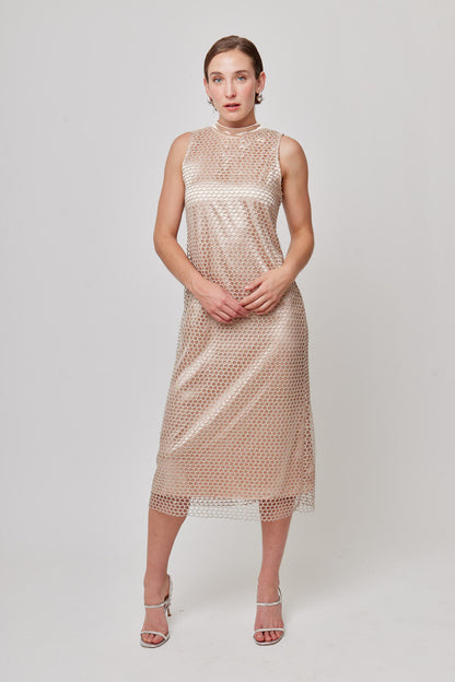 VESTIDO DE RED LARGO CASUAL