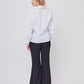 BLUSA BLANCA MANGA LARGA PARA MUJER LALIQUE