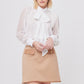 FALDA COLOR CAMEL MINI PARA MUJER