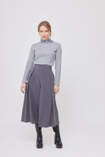 PANTALÓN DE VESTIR GRIS PARA MUJER