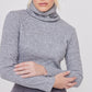 SUETER GRIS CUELLO ALTO LOUIS