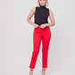 PANTALÓN DE VESTIR ROJO SKINNY PARA MUJER ROUGE