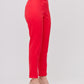 PANTALÓN DE VESTIR ROJO SKINNY PARA MUJER ROUGE