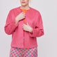CHAQUETA ROSA CASUAL PARA MUJER