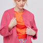CHAQUETA ROSA CASUAL PARA MUJER MODELO GABRIEL