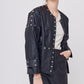 CHAQUETA NEGRA DE VINIPIEL CASUAL PARA MUJER MARÉ