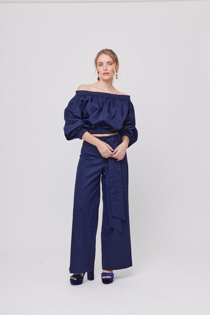 PANTALÓN AZUL MARINO STRAIGHT PARA MUJER PIERRE