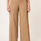PANTALÓN DE VESTIR RECTO STRETCH COLOR CAMEL CON ABERTURAS HAUSSMAN