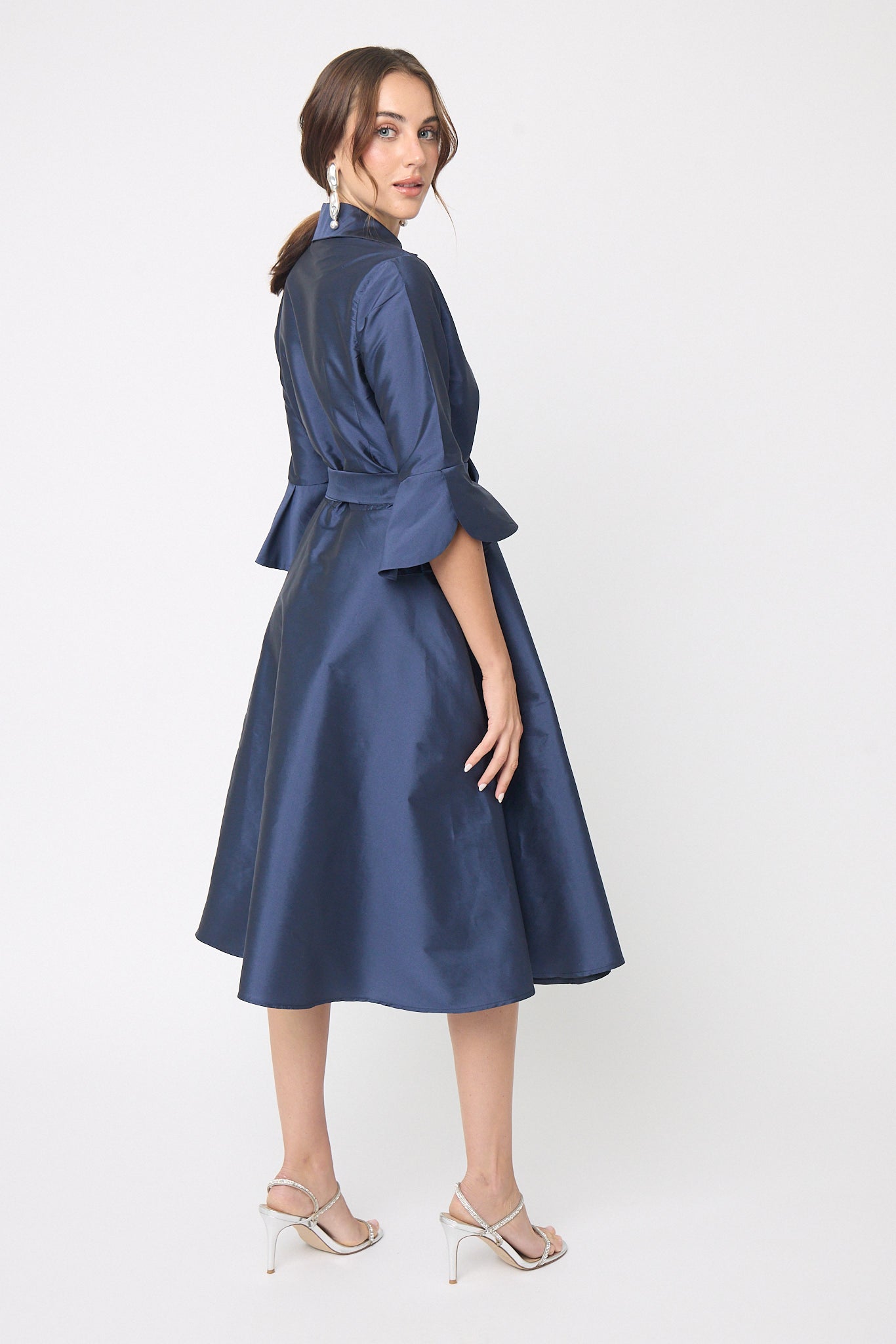 VESTIDO CAMISERO FORMAL LARGO MIDI MONTPELLIER