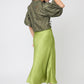 FALDA SATINADA CASUAL LARGO MIDI LIMONE