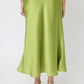 FALDA SATINADA CASUAL LARGO MIDI LIMONE