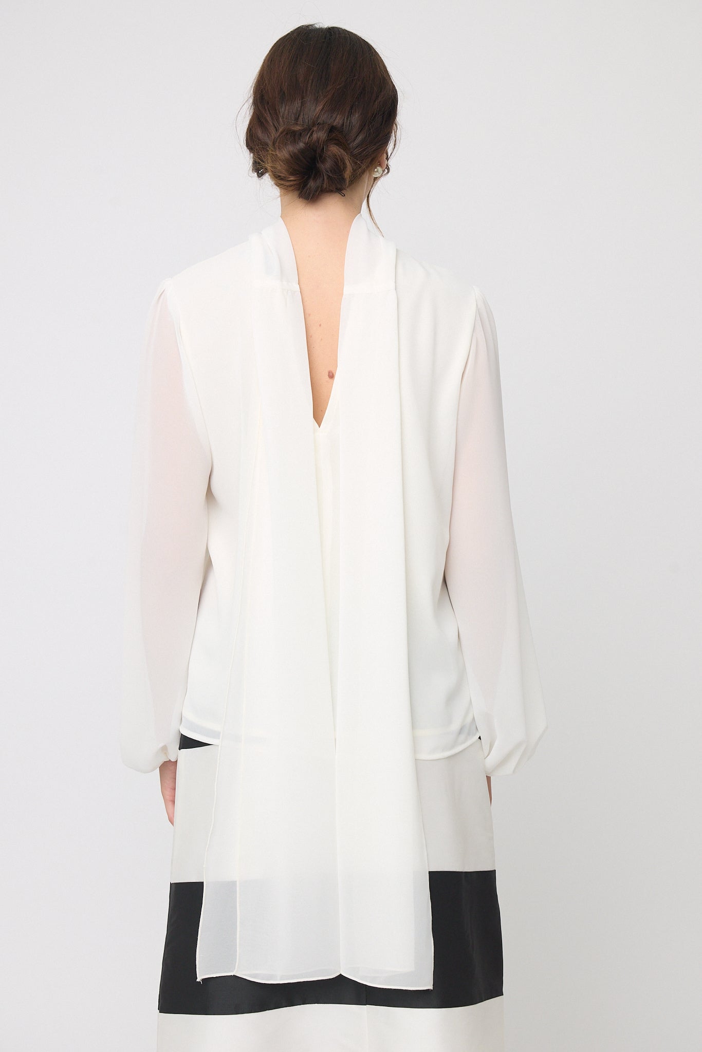 BLUSA DE GASA FORMAL MANGA LARGA DUBROVNIK