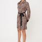 VESTIDO ANIMAL PRINT CASUAL PARA MUJER