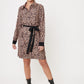 VESTIDO ANIMAL PRINT CASUAL PARA MUJER