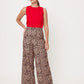 PANTALÓN CASUAL ANIMAL PRINT RELAJADO PARA MUJER