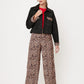 PANTALÓN CASUAL ANIMAL PRINT RELAJADO PARA MUJER