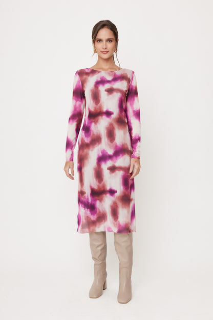 VESTIDO CASUAL TIE DYE MIDI 