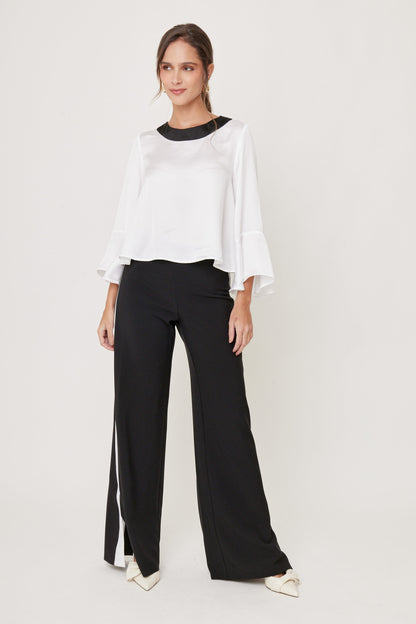 BLUSA BLANCA MANGA 3/4 PARA MUJER BIANCHI