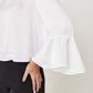 BLUSA BLANCA MANGA 3/4 PARA MUJER BIANCHI