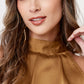 BLUSA SATINADA SIN MANGA PARA MUJER GIAN LORENZO