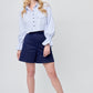BLUSA CAMISERA MANGA LARGA MUJER